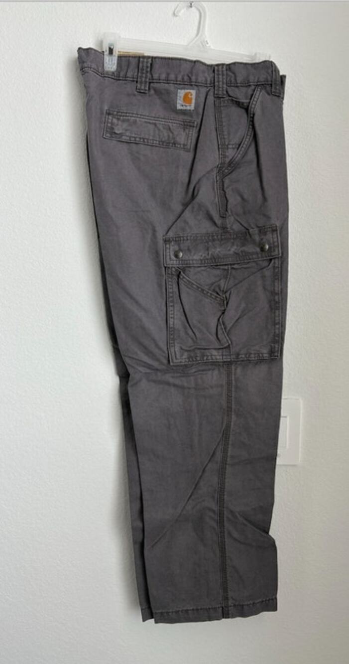 NWT Mens Carhartt Rugged Flex Relaxed Fit Canvas Cargo Work Pants Size 40x30